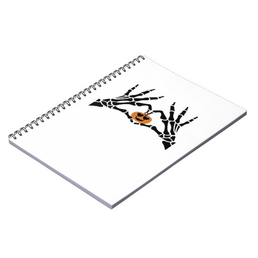 Spooky Heart Hands Dark Gothic Tone ノートブック (左側)