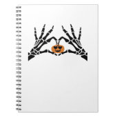 Spooky Heart Hands Dark Gothic Tone ノートブック (正面)