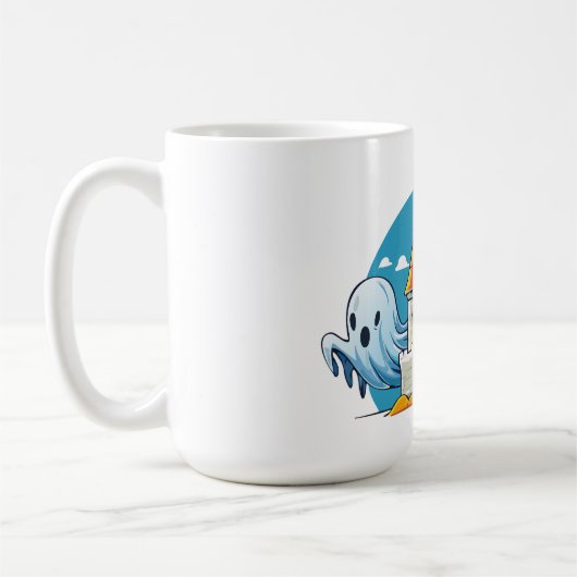 spooky house and ghost コーヒーマグカップ (左)