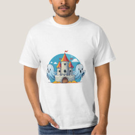 spooky house and ghost tシャツ
