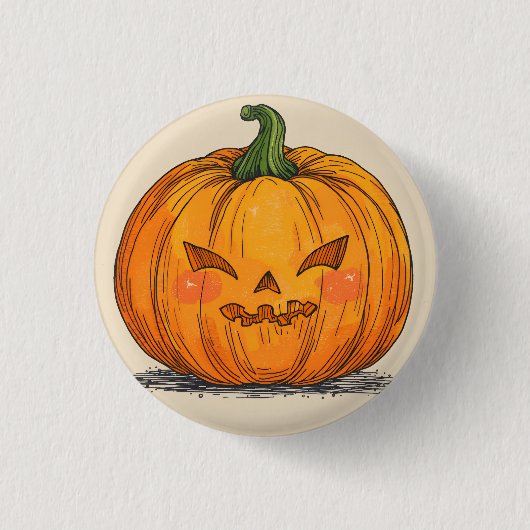 Spooky Jack O' Lantern 缶バッジ (正面)