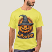 Spooky Jack-O'-Lantern Pumpkin Tシャツ (正面)
