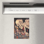 Spooky Japanese Skeleton- Vintage Yokai Monster マグネット (インサイチュ (食洗機))