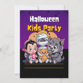 Spooky Kids Halloween Party Invitation 招待状 (正面)