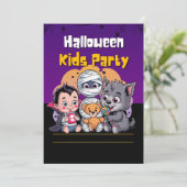 Spooky Kids Halloween Party Invitation 招待状 (スタンド正面)