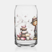 Spooky Lane Fall Halloween Glass Can – Cute Scarec ガラス缶 (裏面)