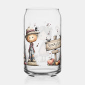 Spooky Lane Fall Halloween Glass Can – Cute Scarec ガラス缶 (右)