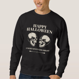 Spooky Laughing Skulls Happy Halloween スウェットシャツ