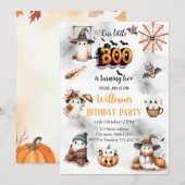 Spooky Little Booが2歳の誕生日を迎える 2歳の誕生日 招待状 (正面/裏面)