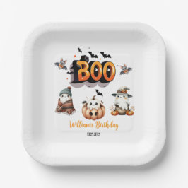 Spooky Little Booの誕生日 ペーパープレート
