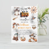 Spooky Little Boo is Turning Two 2nd Birthday 招待状 (スタンド正面)