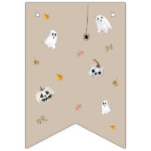 Spooky Little Pumpkin First Birthday バンティングフラッグ (第1の旗)