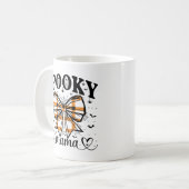 Spooky Mama – ママのためのキュートなハロウィン コーヒーマグカップ (正面左)