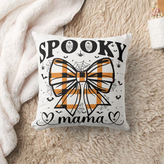 Spooky Mama – Cute Halloween for Moms クッション (ブランケット)