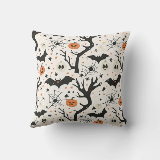 Spooky Mama – Cute Halloween for Moms クッション (裏面)