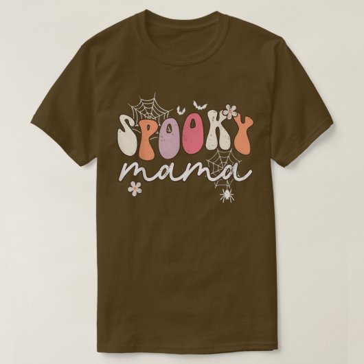 SPOOKY Mama Groovy Halloween 69 Tシャツ (デザイン正面)