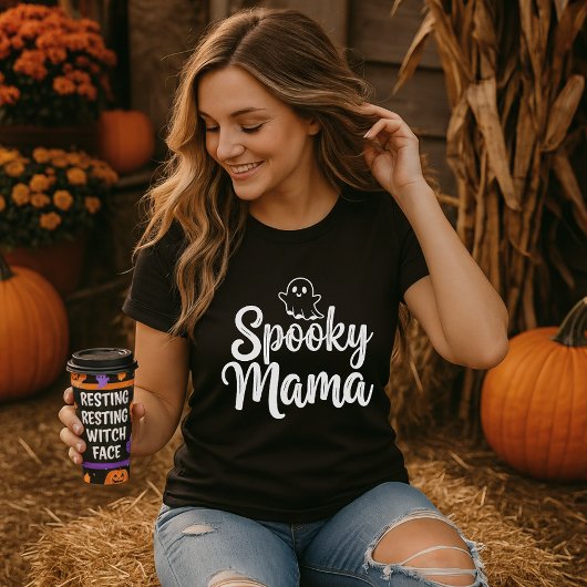 Spooky Mama Halloween Mom Tシャツ