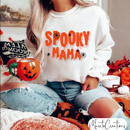 Spooky Mama Halloween sweatshirt, spooky season スウェットシャツ