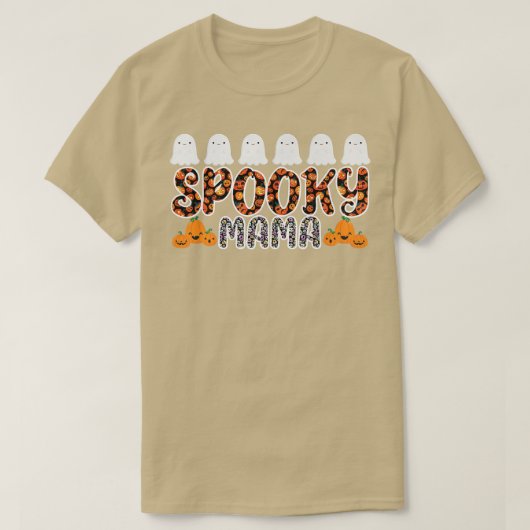 Spooky Mama Scary Halloween Mom Spooky Premium  Tシャツ (デザイン正面)