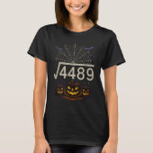 Spooky Math Halloween √4489 Design Tシャツ (正面)