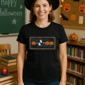 Spooky Math Pumpkin & Ghosts for Math Teachers Tシャツ