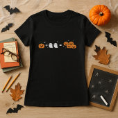 Spooky Math Teacher Halloween Pumpkin & Ghosts  Tシャツ