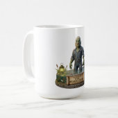 Spooky Mechanic Swamp Creature Funny Halloween Mug コーヒーマグカップ (正面左)