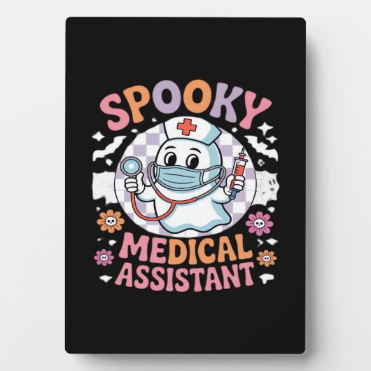 Spooky Medical Assistant Cute Halloween Essential フォトプラーク (正面)