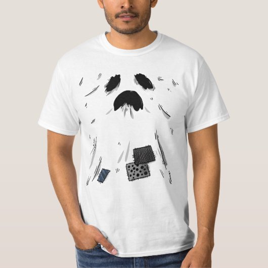 Spooky Minimalist Ghost Halloween Tシャツ (正面)