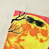 Spooky Moon Death's Call Design ビーチタオル (インサイチュ)