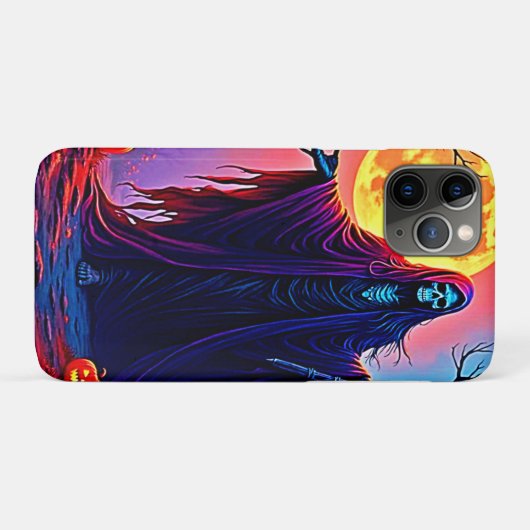 Spooky Moon Death's Call Design Case-Mate iPhoneケース (裏面(横))