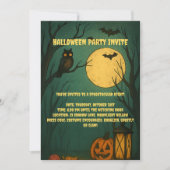 Spooky Moonlight Halloween Party Invitation 招待状 (正面)