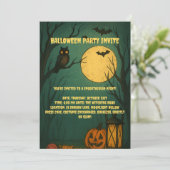Spooky Moonlight Halloween Party Invitation 招待状 (スタンド正面)