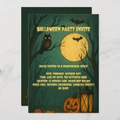 Spooky Moonlight Halloween Party Invitation 招待状 (正面/裏面)
