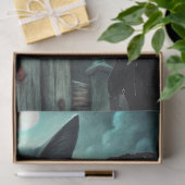 Spooky Moonlit Black Cat Halloween Decoupage 薄葉紙 (ギフト)