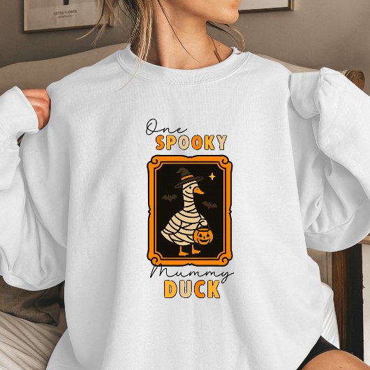 Spooky Mummy Duck Women’s Halloween Sweatshirt | F スウェットシャツ