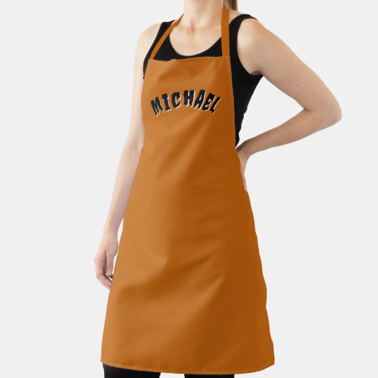 Spooky Name Apron (Dark Orange & Black) エプロン (インサイチュ)