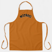 Spooky Name Apron (Dark Orange & Black) エプロン (正面)