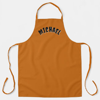 Spooky Name Apron (Dark Orange & Black) エプロン