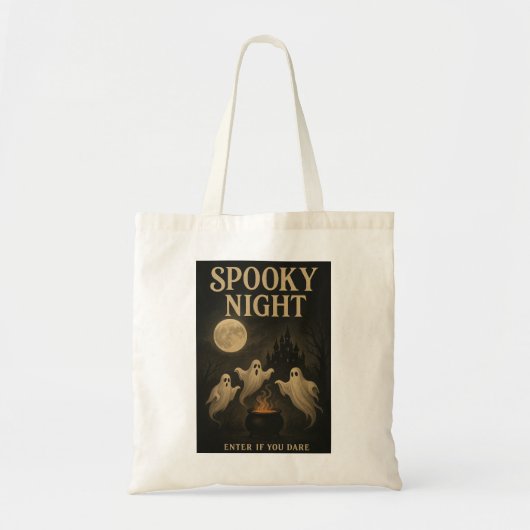 Spooky Night Enter If You Dare トートバッグ (正面)