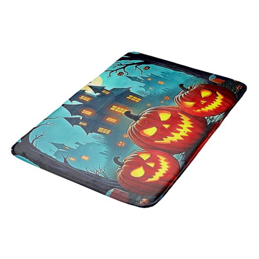 Spooky Night Haunted House Thrills バスマット (アングル)