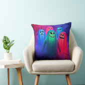 Spooky Night of Colorful Ghosts Design クッション (椅子)