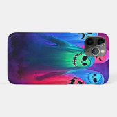 Spooky Night of Colorful Ghosts Design Case-Mate iPhoneケース (裏面(横))