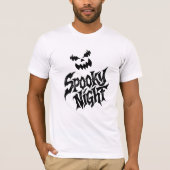 Spooky night Pumpkin face Tシャツ (正面)