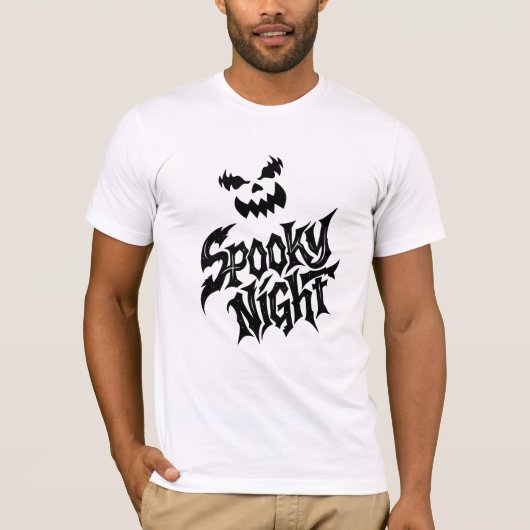 Spooky night Pumpkin face Tシャツ (正面)