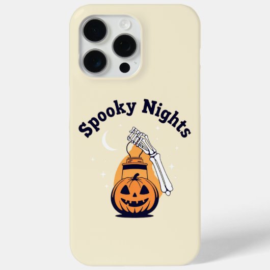 Spooky Nights パンプキンスケルトンハンド ハロウィン iPho Case-Mate iPhoneケース (裏面)