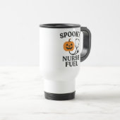 Spooky Nurse Fuel Mug | Funny Halloween Coffee Cup トラベルマグ (正面右)