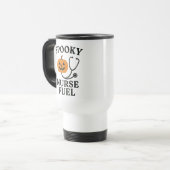 Spooky Nurse Fuel Mug | Funny Halloween Coffee Cup トラベルマグ (正面左)