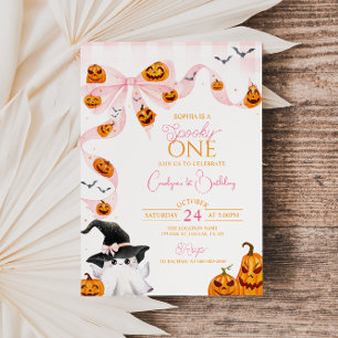 spooky one ハロウィン 誕生日 招待状