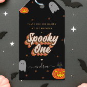 spooky One ハロウィン 1歳の誕生日ギフトタグ ギフトタグ